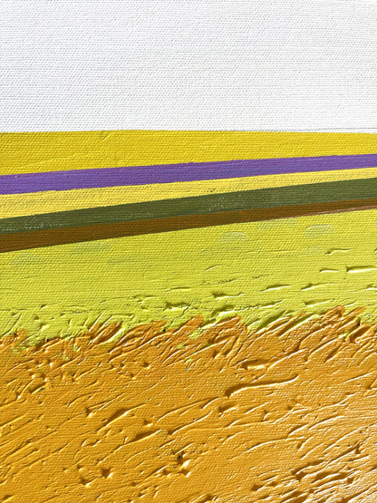 Cycling through a wheat field